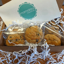 Load image into Gallery viewer, Each of our fresh baked to mail cookies is individually packaged in plant based materials

